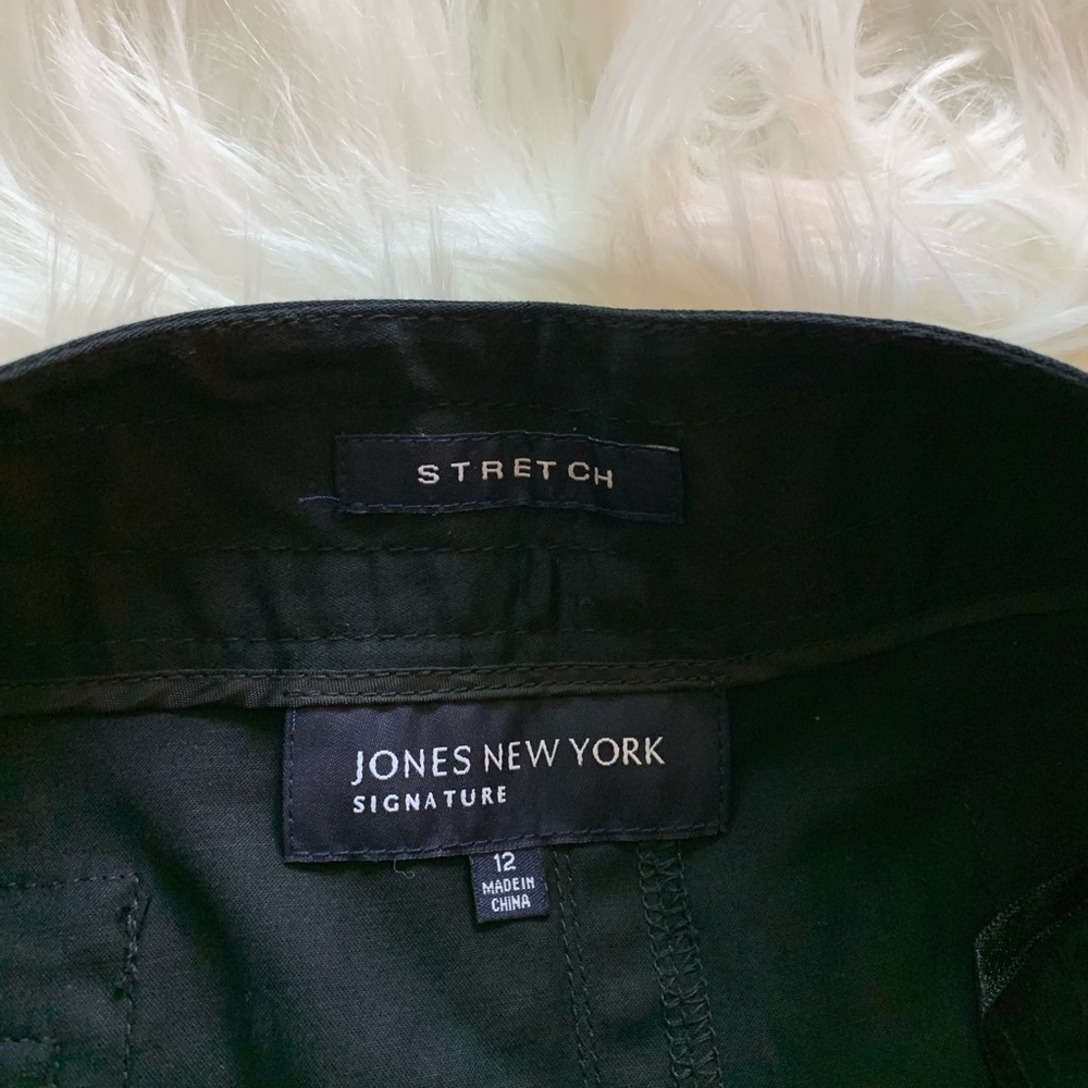 JONES NEW YORK Black Belted Skirt Size 12 - Picture 4 of 5